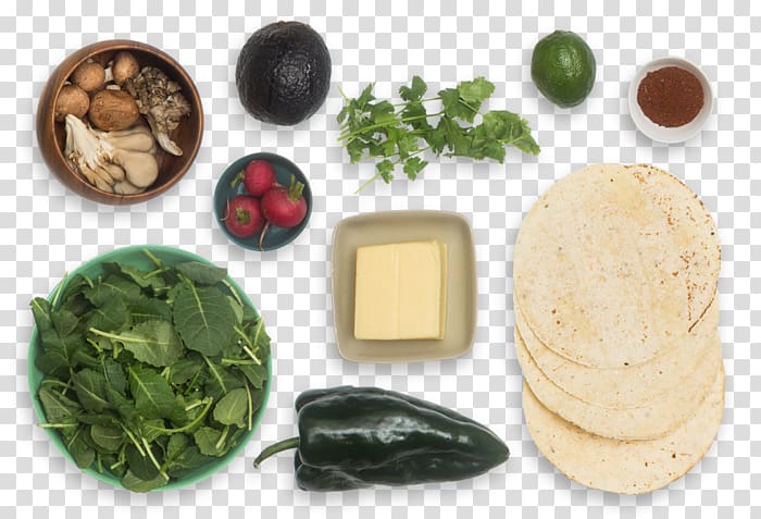 Vegetarian cuisine Quesadilla Monterey Jack Mushroom Cheese, poblano peppers transparent background PNG clipart