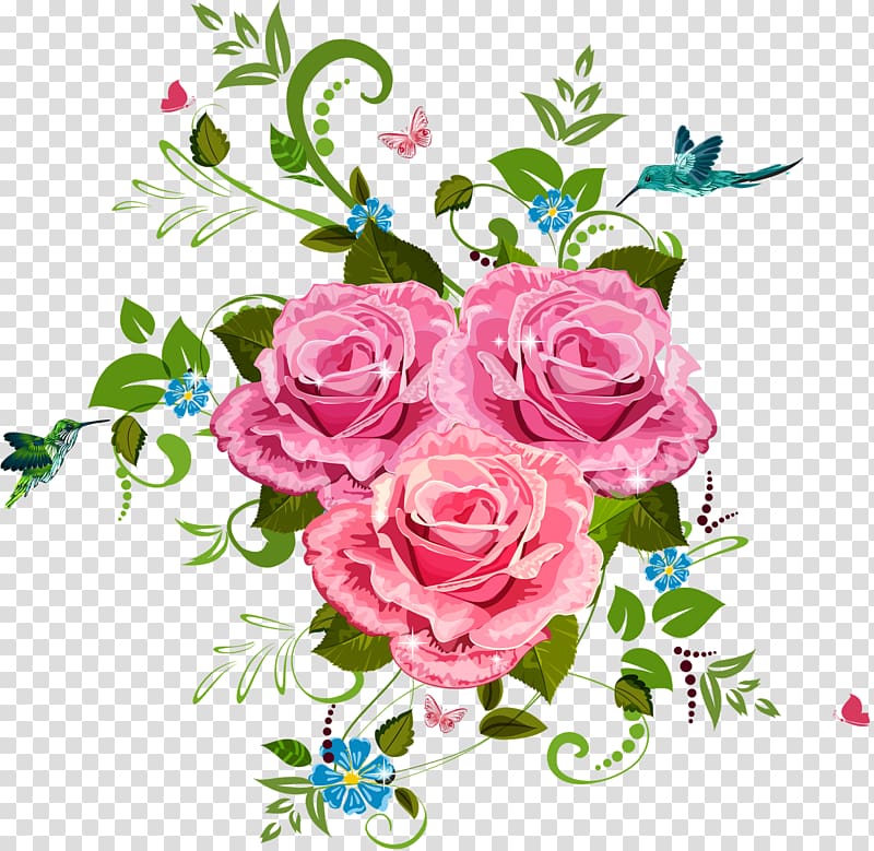 Floral design Painting, finish spreading flowers transparent background PNG clipart