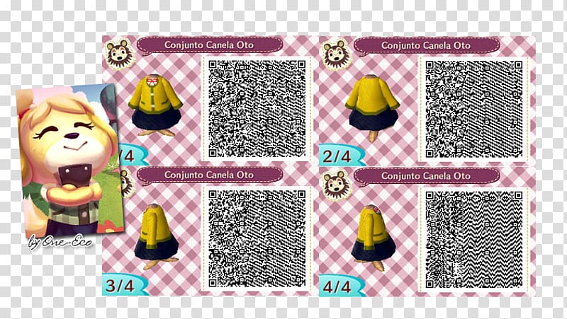 Animal Crossing: New Leaf QR code Animal Crossing: Pocket Camp Overall, Standee transparent background PNG clipart