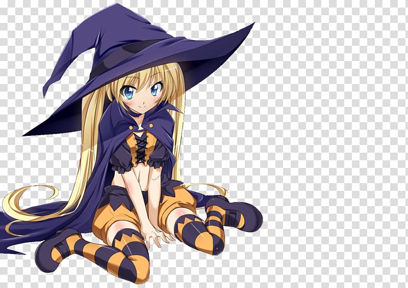 Anime Witchcraft Drawing Halloween, witch transparent background PNG clipart
