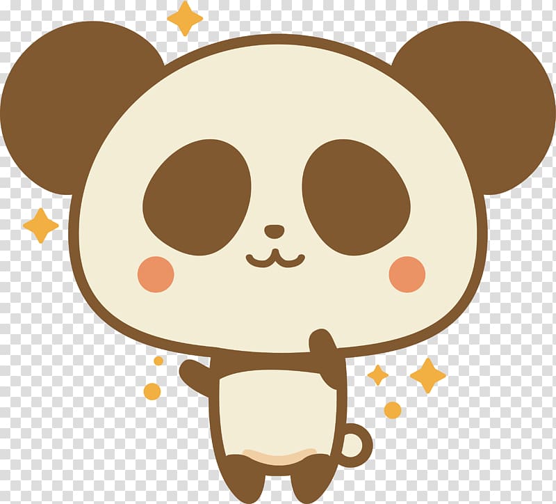 Giant panda Kavaii Red panda Anime Phrase, Cute little panda transparent background PNG clipart