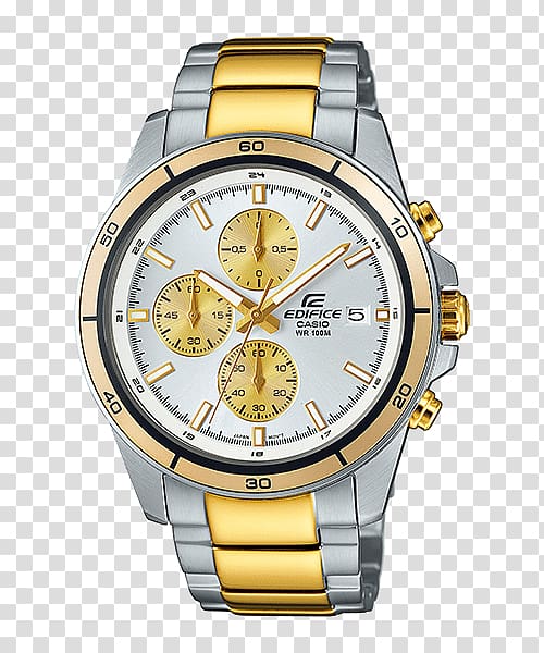 Casio Edifice Watch Chronograph Water Resistant mark, watch transparent background PNG clipart
