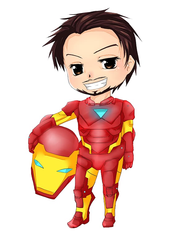 Iron Man Chibi Anime Cartoon , Housewife Cartoons transparent background PNG clipart