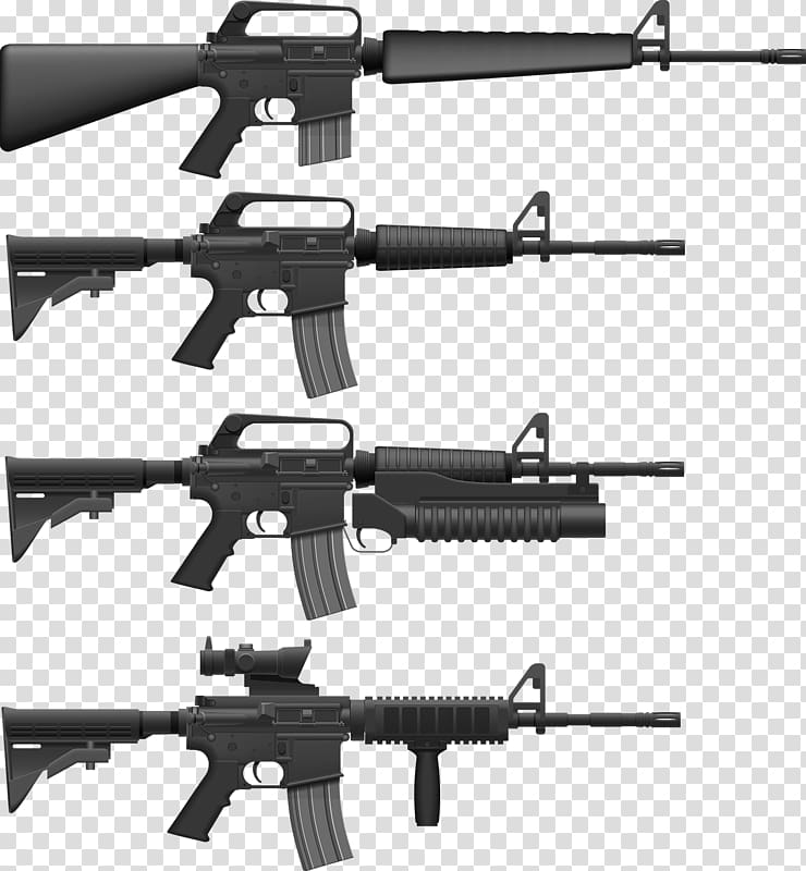 Assault rifle Weapon Firearm M4 carbine, Sniper rifle transparent background PNG clipart