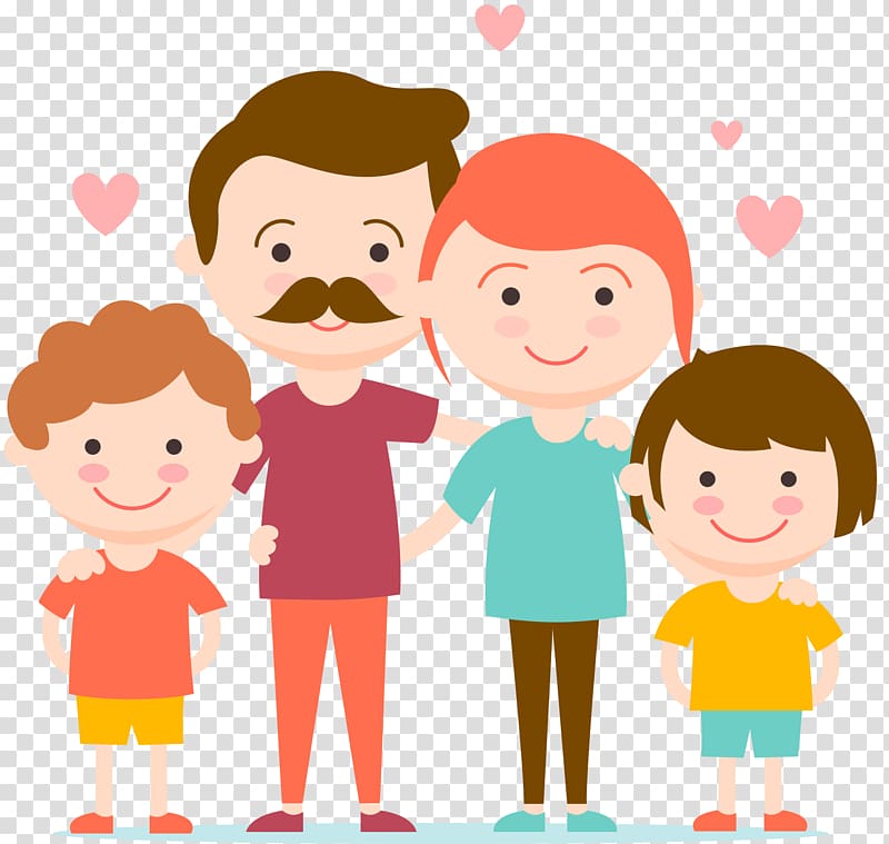 Drawing , happy family transparent background PNG clipart