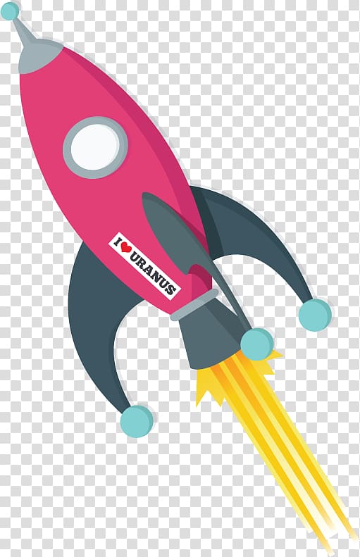 Designer toy , rocket launching transparent background PNG clipart