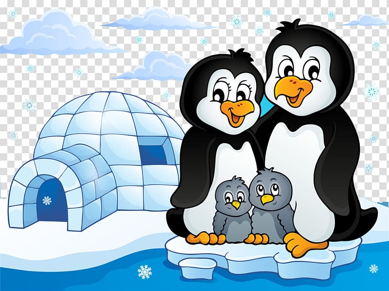 cartoon penguin transparent background PNG clipart