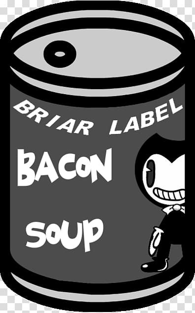 Bacon soup Logo Brand Black, bacon soup bendy transparent background PNG clipart