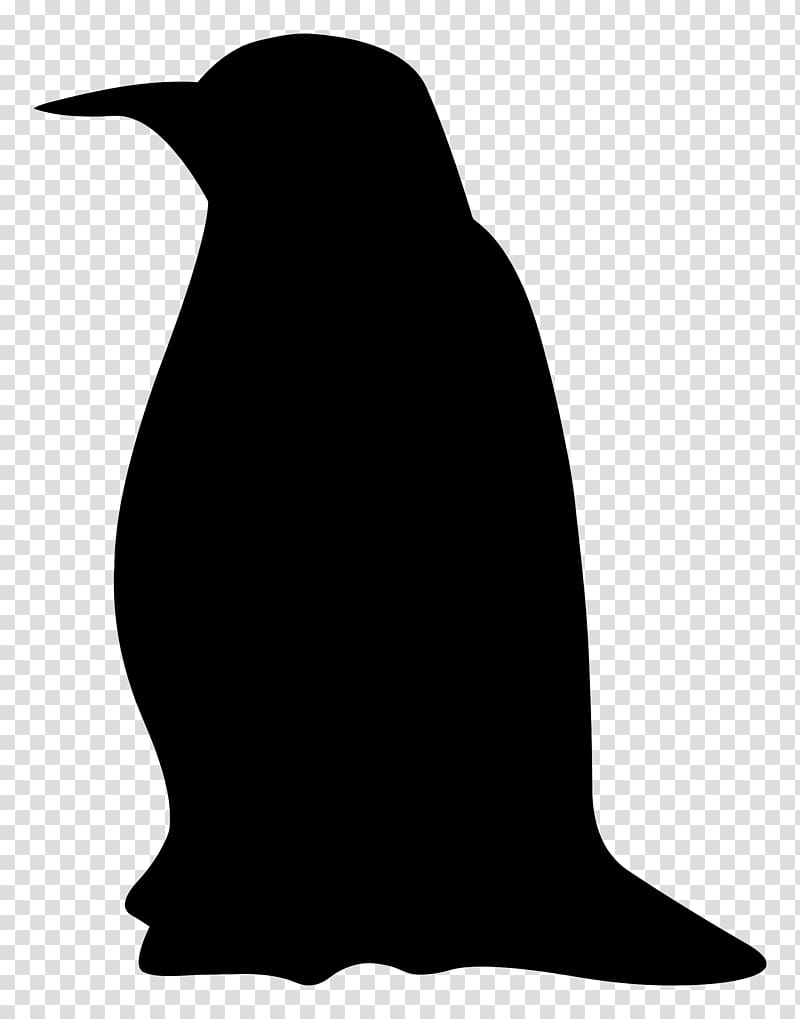 Emperor Penguin Silhouette , silhouete transparent background PNG clipart