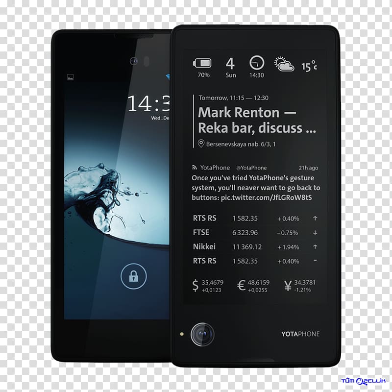Smartphone YotaPhone 2 Feature phone Yota Devices, smartphone transparent background PNG clipart