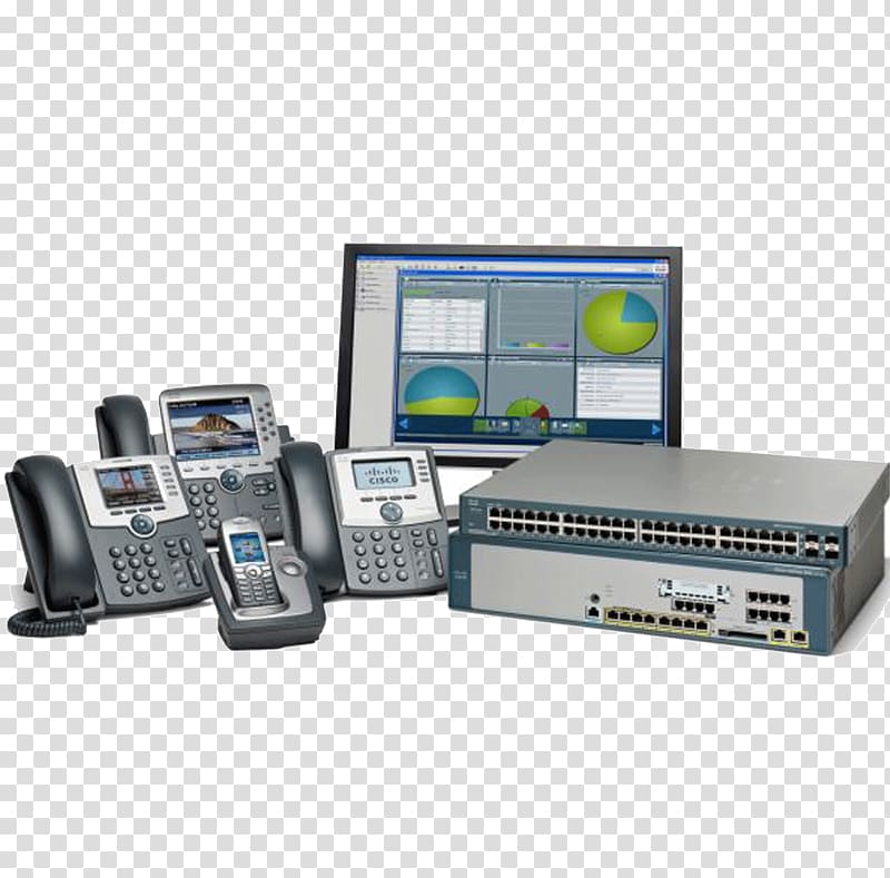 Business telephone system Cisco Unified Communications Manager VoIP phone, ICT transparent background PNG clipart