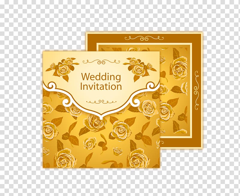Wedding invitation Euclidean Convite, gold honor certificate award transparent background PNG clipart