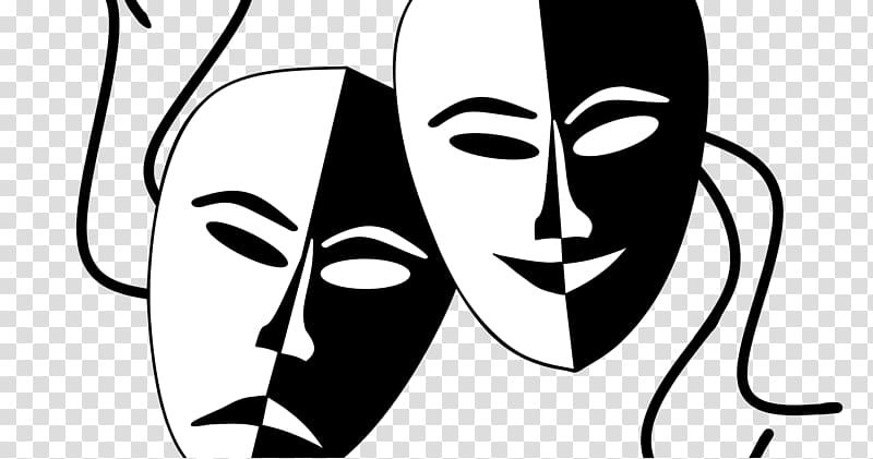 Theatre Drama Drawing Comedy , mask transparent background PNG clipart
