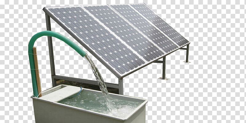 Solar-powered pump Solar power Solar energy Solar water heating, pump transparent background PNG clipart