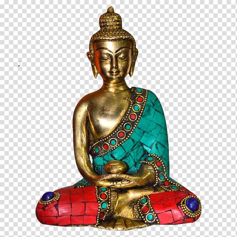 Buddharupa Buddhism Buddha in Thailand Statue, Painted Buddha transparent background PNG clipart