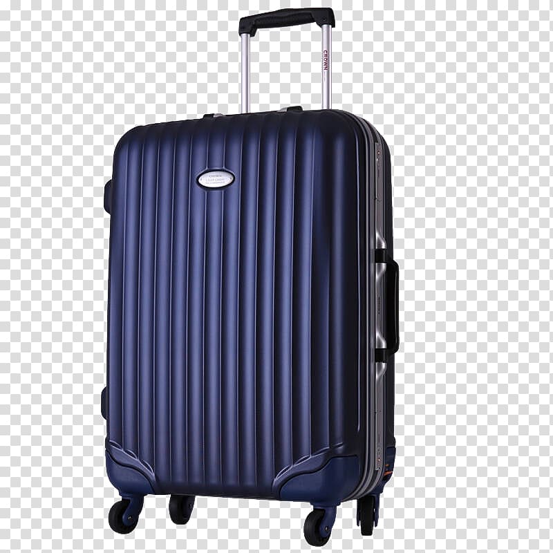 dark blue zipper luggage box crown kingdom transparent background PNG clipart