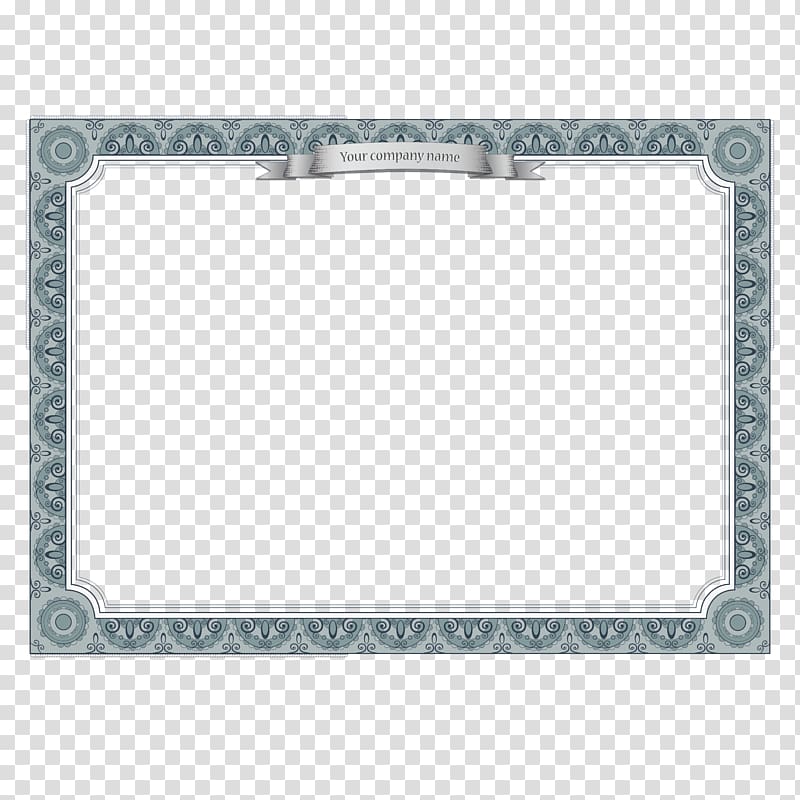 gray floral border, Graphic design, Certificate of shading design transparent background PNG clipart