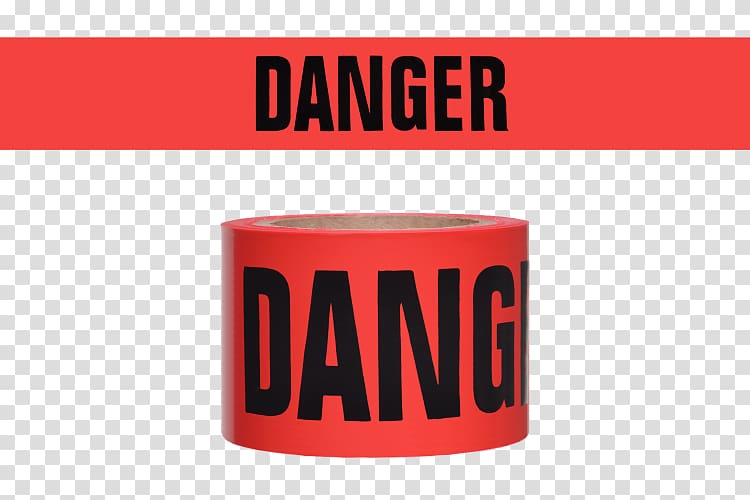 Adhesive tape Barricade tape Hazard Label Red, Danger tape transparent background PNG clipart