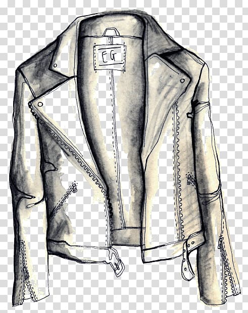 Leather jacket T-shirt Clothing Fashion, Fashion ilustration transparent background PNG clipart