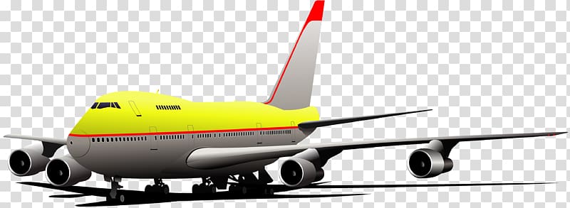 Boeing 747-400 Airplane Boeing 747-8 , big passenger plane transparent background PNG clipart