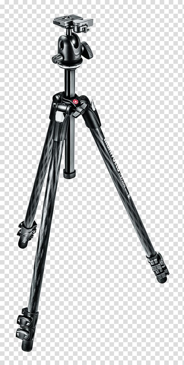 Manfrotto 290 Xtra 3-Sec Carbon Tripod Ball head Manfrotto MT290XTC3US 290 Xtra 3-Sec Carbon Tripod, dslr tripod transparent background PNG clipart