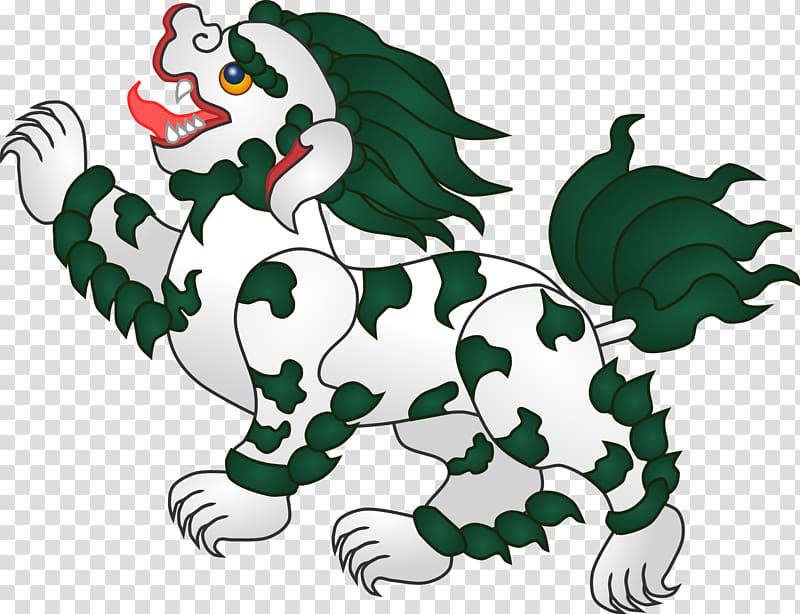 Emblem of Tibet Snow Lion Nyarong, lion dance transparent background PNG clipart