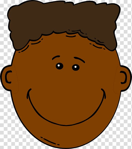 Cartoon Face , Cartoon Black Boy transparent background PNG clipart