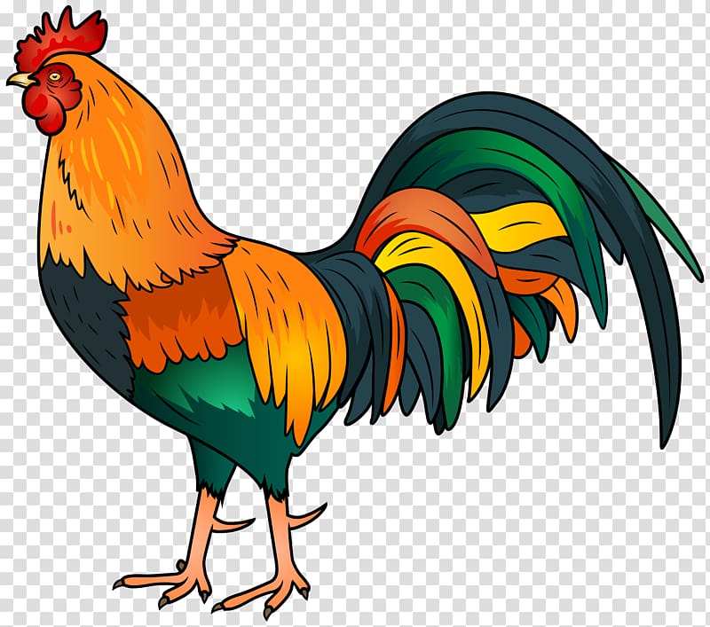 brown and green rooster , Rooster , Rooster transparent background PNG clipart