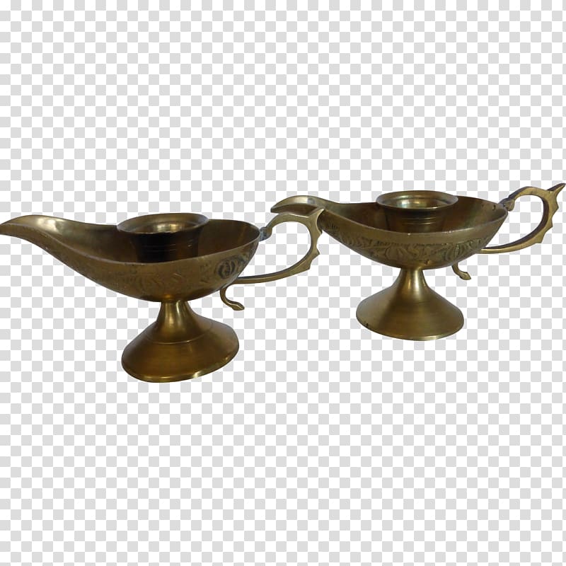 Brass Candlestick Glass Oil lamp Light, Brass transparent background PNG clipart