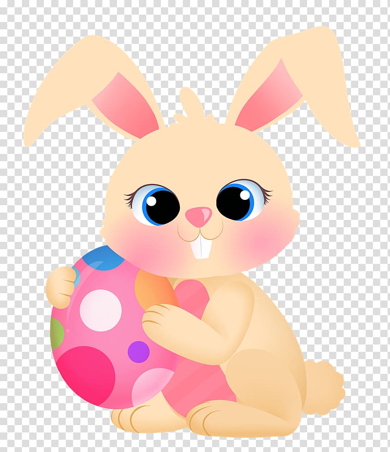 Easter Bunny Rabbit , Cute Easter transparent background PNG clipart