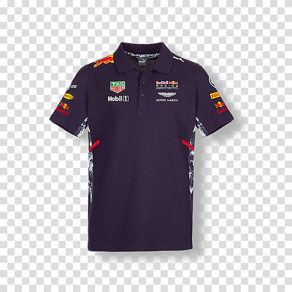 Red Bull Racing T-shirt Formula 1 Polo shirt, T-shirt transparent background PNG clipart