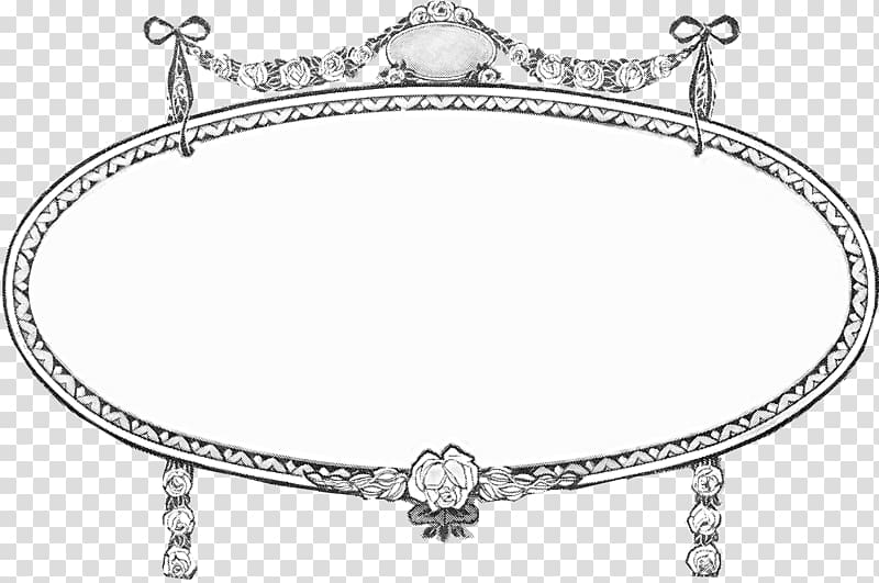 Silver Mirror Frames, label transparent background PNG clipart