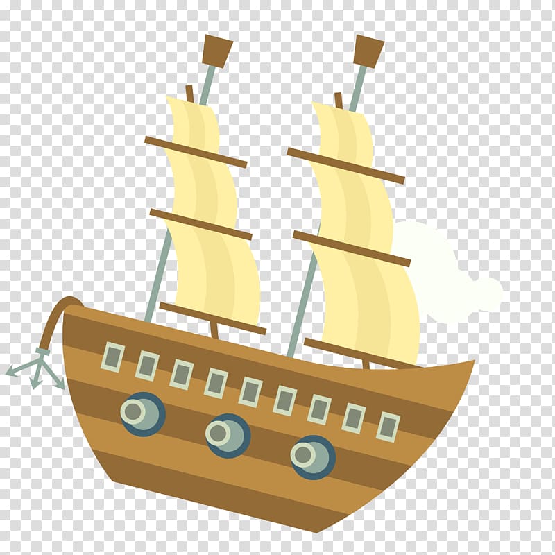 Ship Caravel Watercraft, Pirate ship material transparent background PNG clipart