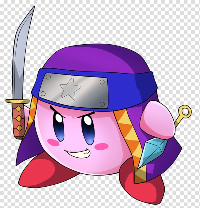 Kirby: Triple Deluxe Kirby Tilt 'n' Tumble Kirby 64: The Crystal Shards  Ninja, Kirby transparent background PNG clipart | HiClipart