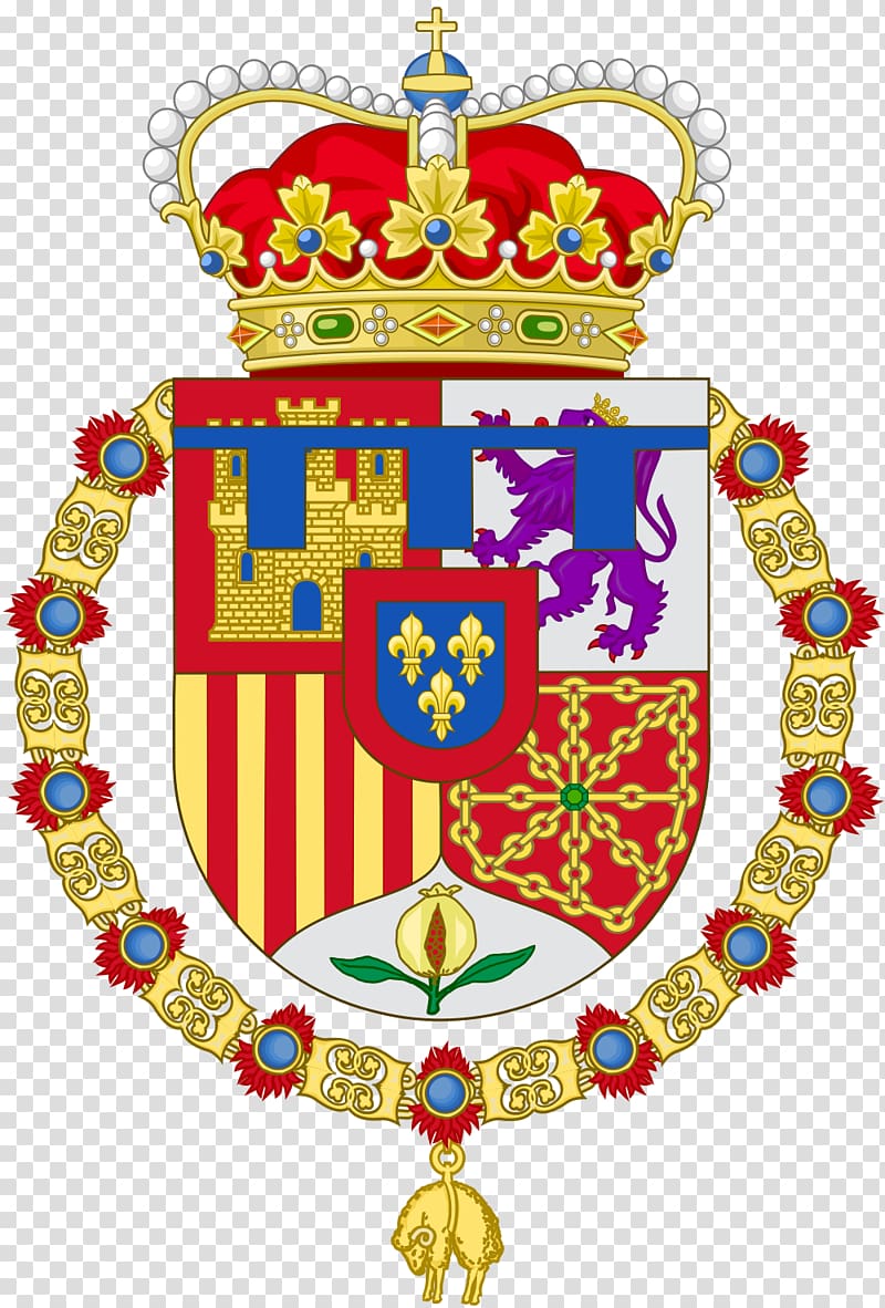 Prince of Asturias Order of the Golden Fleece Coat of arms of Spain, OMB Peezy with Red Background transparent background PNG clipart