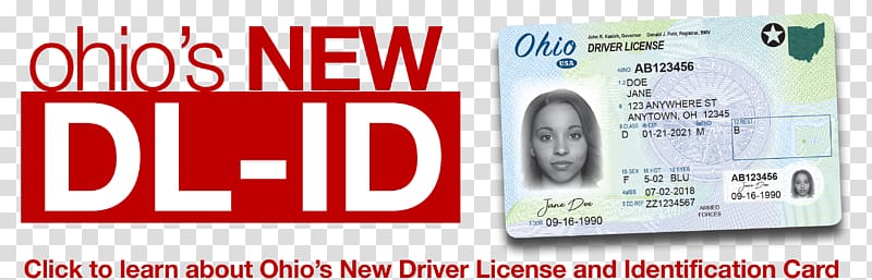 Chambersburg State of Ohio BMV Deputy Registrar License Agency Driver's license Identity document Department of Motor Vehicles, Driver License transparent background PNG clipart