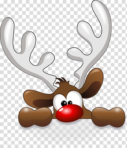 Rudolph Reindeer Santa Claus Christmas , Reindeer transparent background PNG clipart