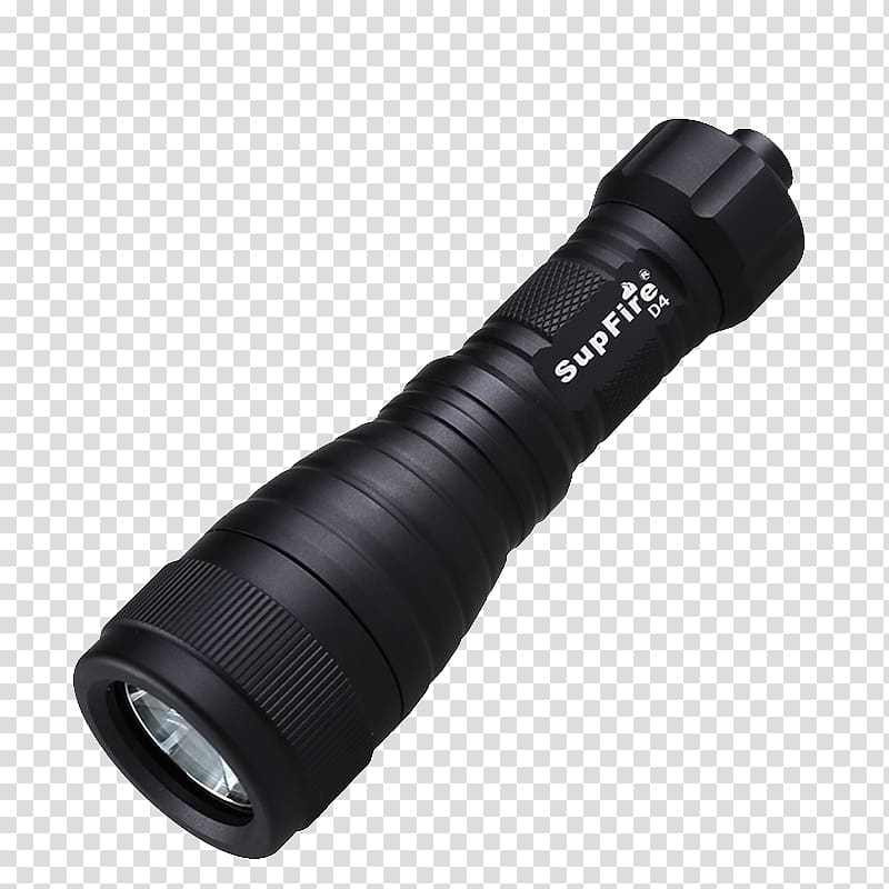 Flashlight Light-emitting diode Lighting Dive light, Professional diving flashlight D4 transparent background PNG clipart