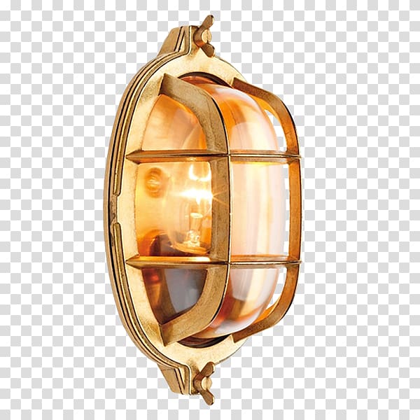 Lighting Brass Lamp Light fixture, Brass transparent background PNG clipart