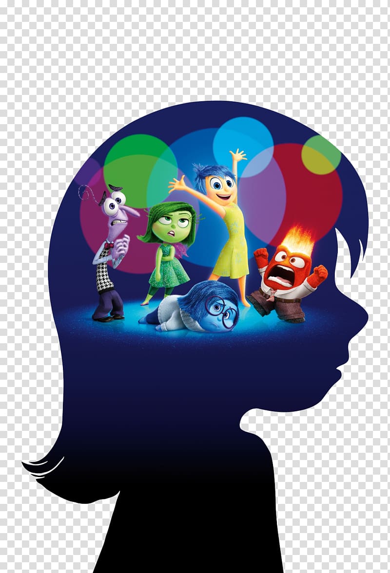Inside Out illustration, Pixar Emotion Film Poster, brain transparent background PNG clipart