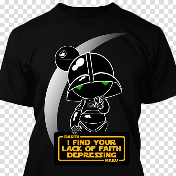 T-shirt Marvin Anakin Skywalker The Hitchhiker's Guide to the Galaxy Star Wars, marvin the paranoid android transparent background PNG clipart