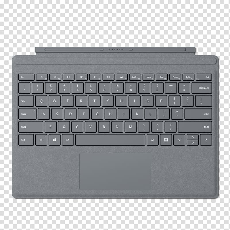 Surface Pro 4 Computer keyboard Microsoft Surface Pro Signature Type Cover, Microsoft Natural Keyboard transparent background PNG clipart