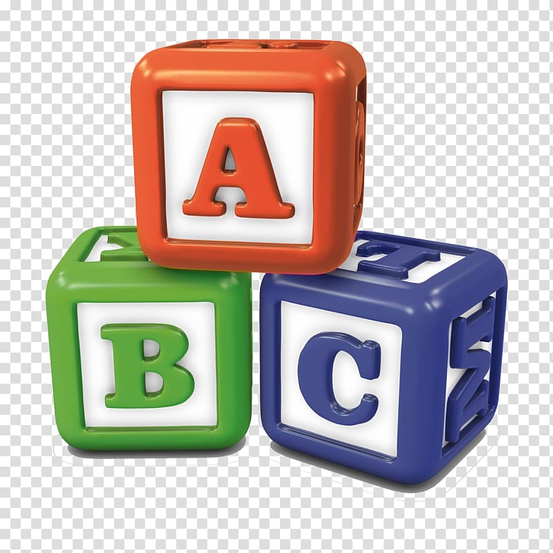 three alphabet cubes, Child care Pre-school Learning Class, abc transparent background PNG clipart