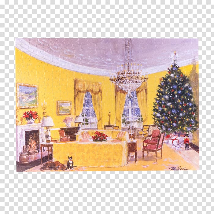 White House Christmas tree Yellow Oval Room Clinton–Lewinsky scandal White House Christmas tree, white house transparent background PNG clipart