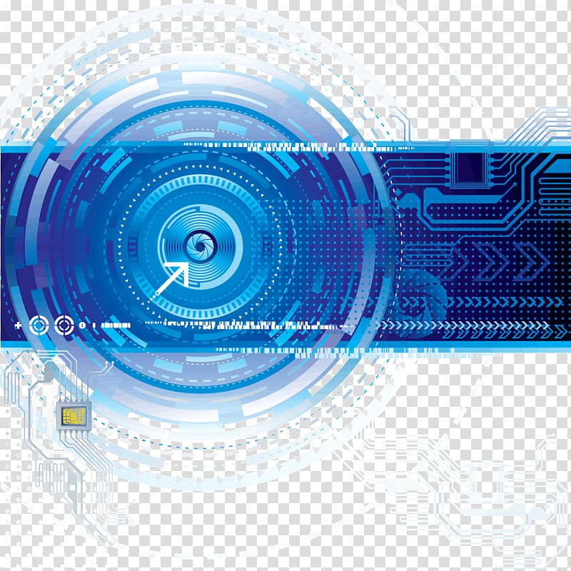 round white and blue portal , Technology Euclidean , Electronic Science and Technology transparent background PNG clipart
