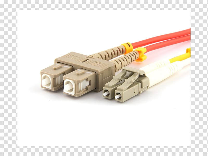 Optical fiber connector Optical fiber cable Multi-mode optical fiber Fiber optic patch cord, others transparent background PNG clipart