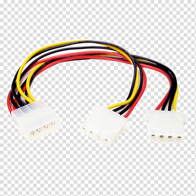 Molex connector Electrical cable Serial ATA SATA Power Power cable, others transparent background PNG clipart