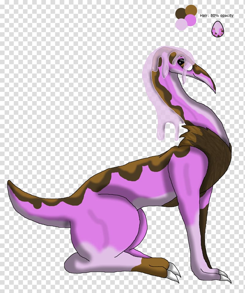 Velociraptor Tyrannosaurus Cartoon Pink M, fantasy story transparent background PNG clipart