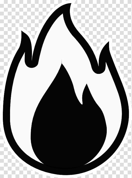 Flame Fire Cartoon , monochrome transparent background PNG clipart