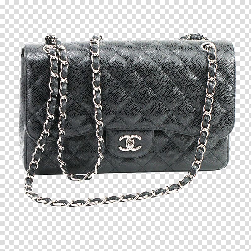 Chanel Handbag Fashion Designer, CHANEL black shoulder bag Lingge transparent background PNG clipart